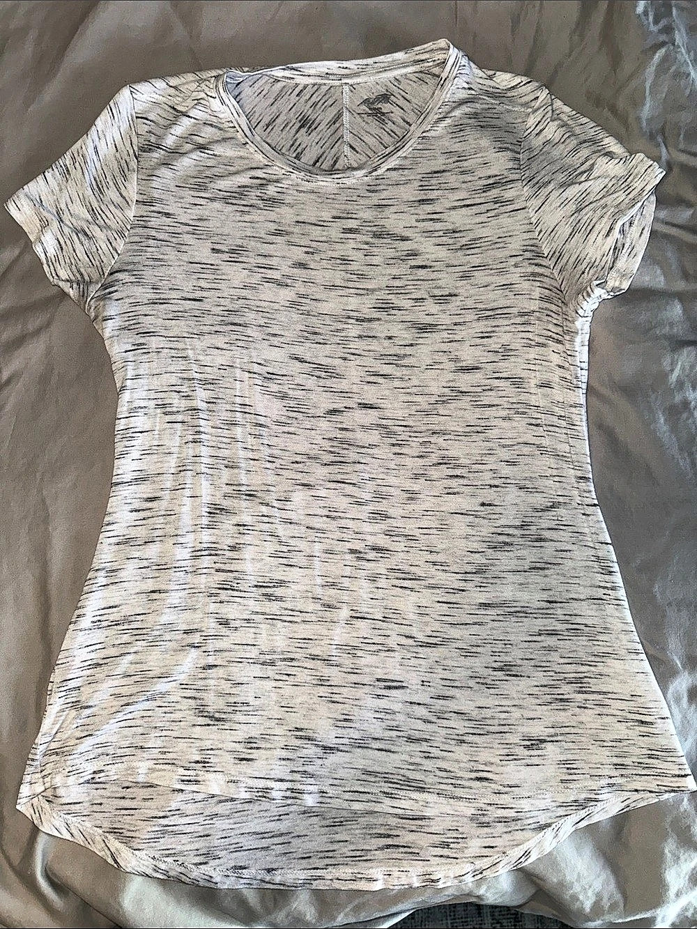 Apt. 9 Abstract Short Sleeve Tee in White & Black Size Medium